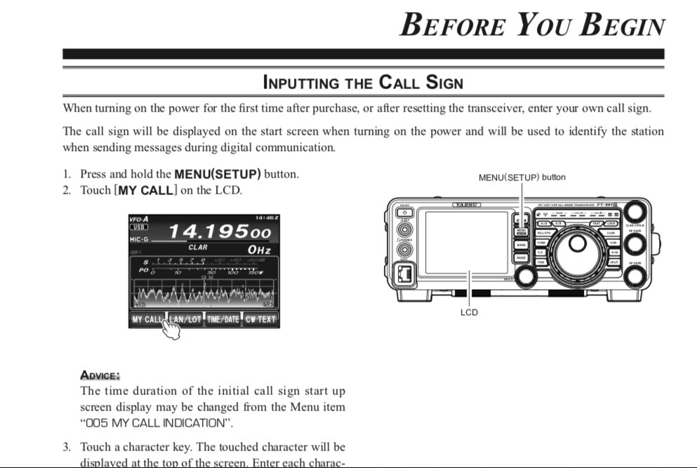 Yaesu FT-991A Transceiver OWNER'S MANUAL and REFERENCE MANUAL