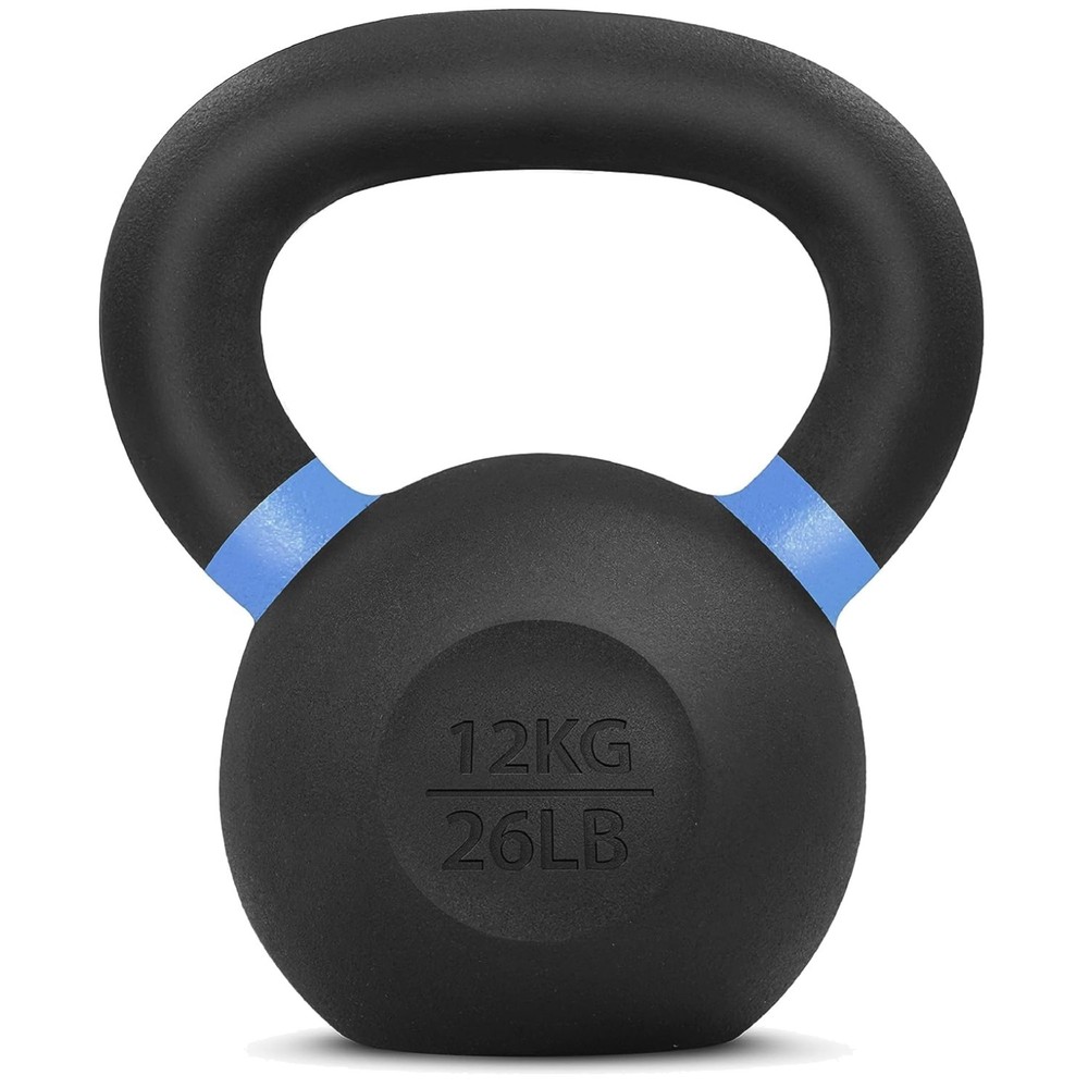 Cast Iron Kettlebell Pair for Strength Training.