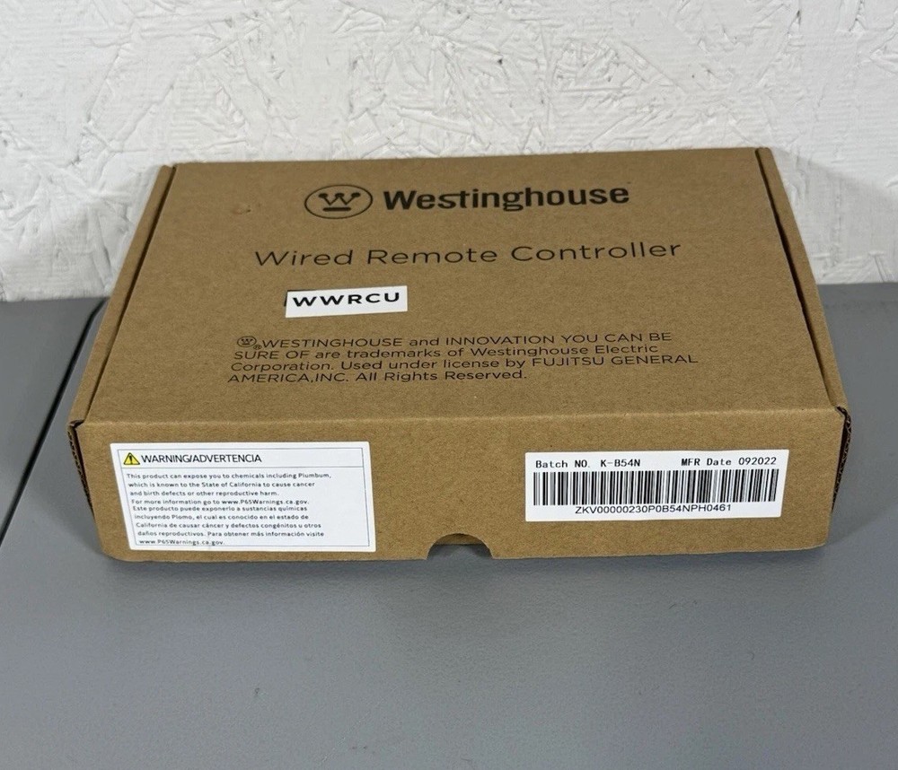 Westinghouse WWRCU Wired Remote Controller For 23 SEER Single & Multi-Zone
