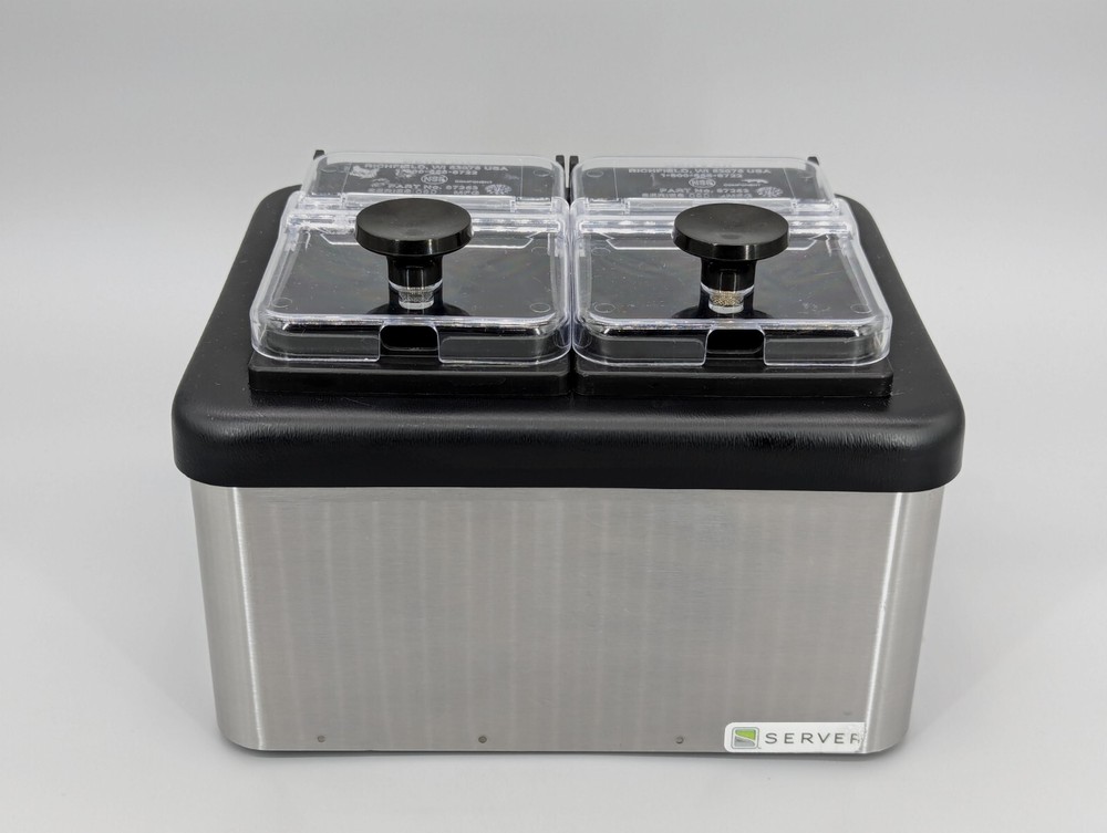 Server Products 5" Countertop MB-2 Mini Cold Station 2 Compartment Condiments