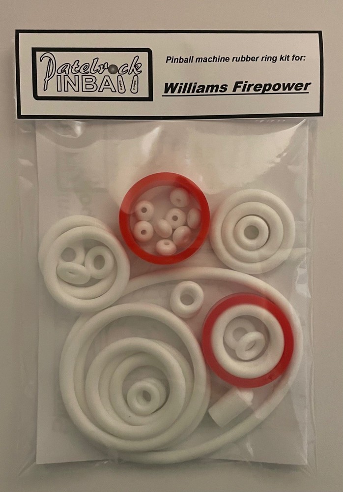 1980 Williams Firepower Pinball Machine Rubber Ring Kit
