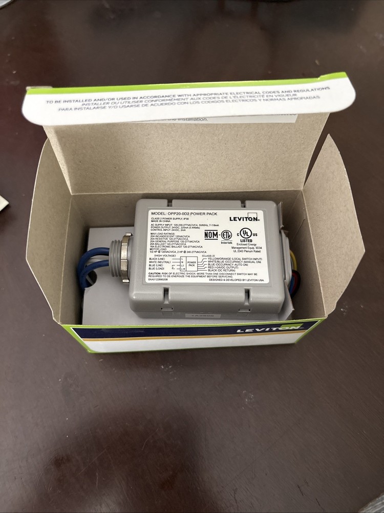 Leviton OPP20-D2 Occupancy Sensor Power Pack Free Ship