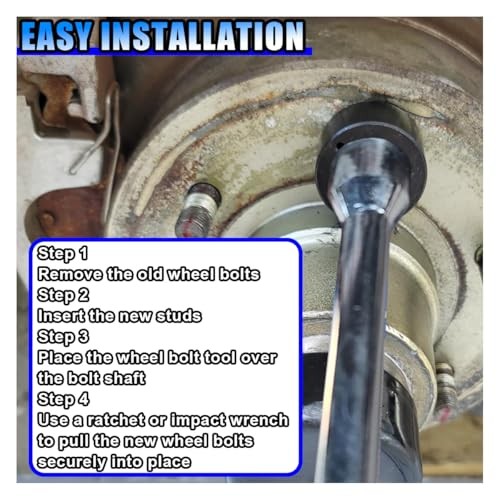 22800 Wheel Stud Installer, Tire Stud Replacement Tool, Universal Vehicle