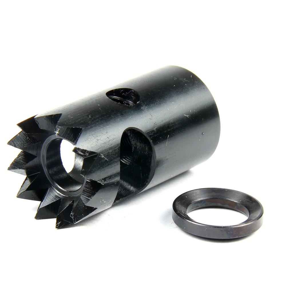Compact Low Concussion 1/2x28 Competition Muzzle Brake for .223/556/22LR/5728