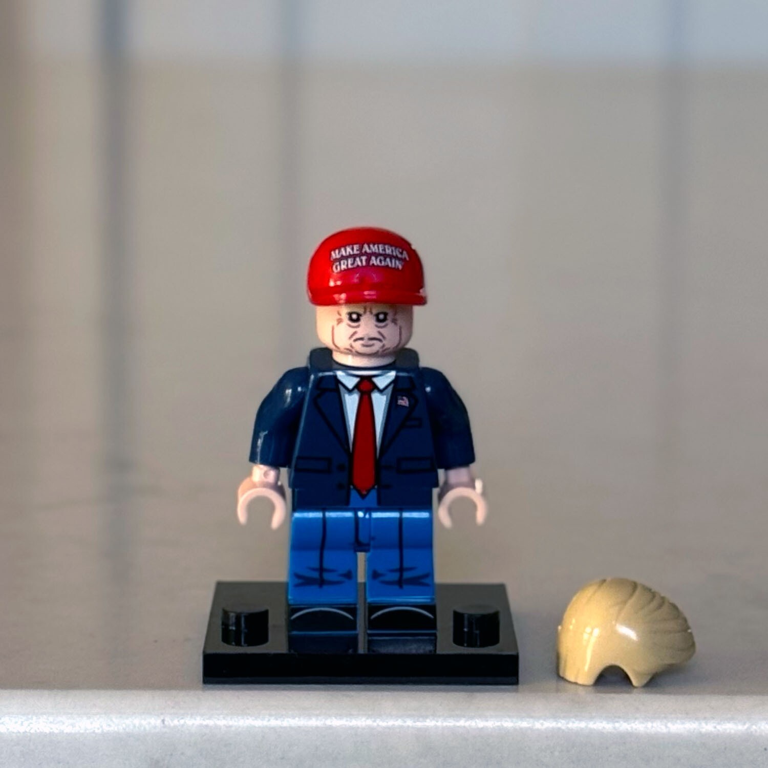 BRAND NEW President Donald Trump Lego Minifigure With MAGA Hat! - U.S. Seller!!!