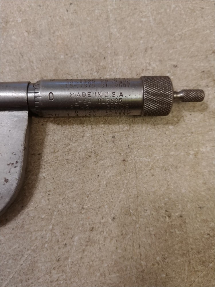 MILLERS FALLS MICROMETER 1 - 2 INCH