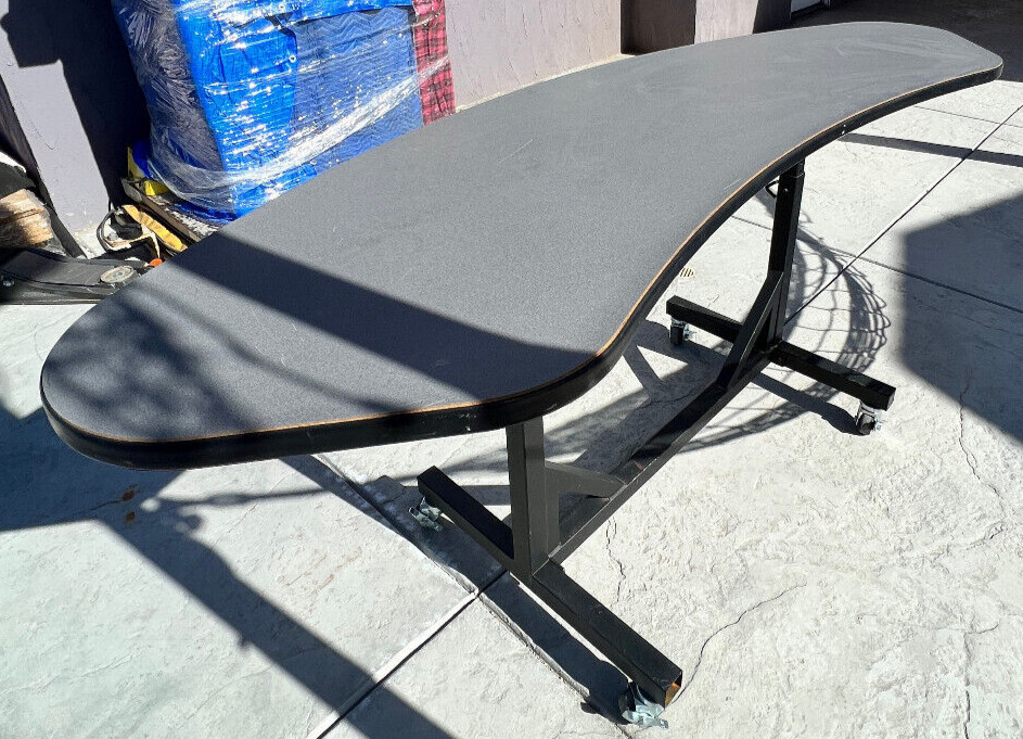 Work Table Adjustable Industrial Height Rolling, Wheel Locks 72-Inch or More
