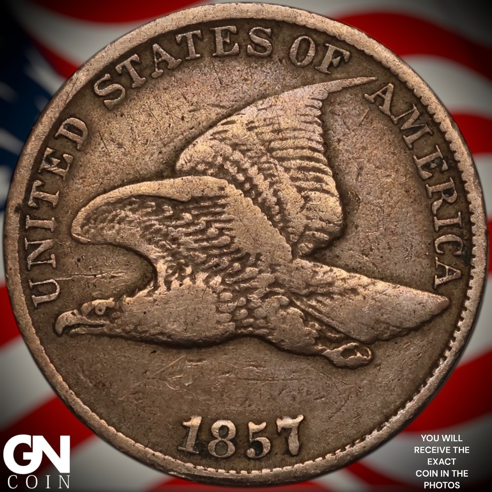1857 Flying Eagle Cent Penny A0732