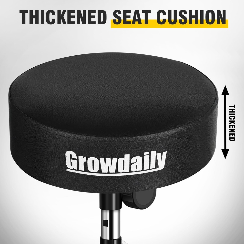 Drum Throne,Adjustable Stool Drum Universal Drum Throne Drummer Stool for Adu...