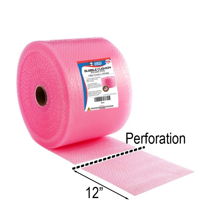 Small Bubble Cushioning Wrap Anti-Static Roll 100 ft x 12'' Wide