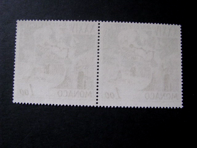 Monaco Stamp Issue Complete Pair Scott # 600 Never Hinged Unused