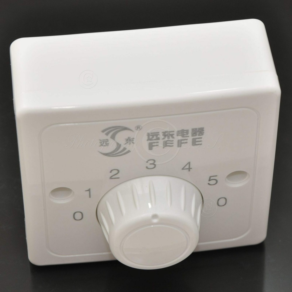 Upgraded 5Gear Capacitive Vintage Ceiling Fan Speed Controller Wall Mount Switch