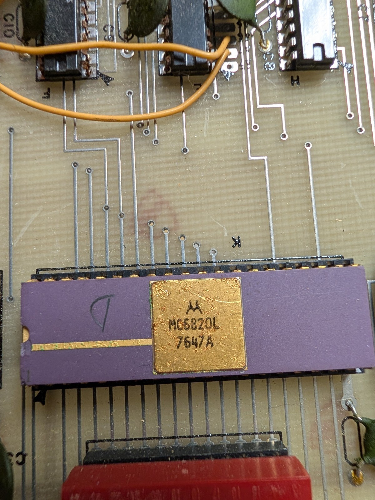 MITS Altair 88-4PIO Parallel interface board. 2 of 4 parallel ports & cables