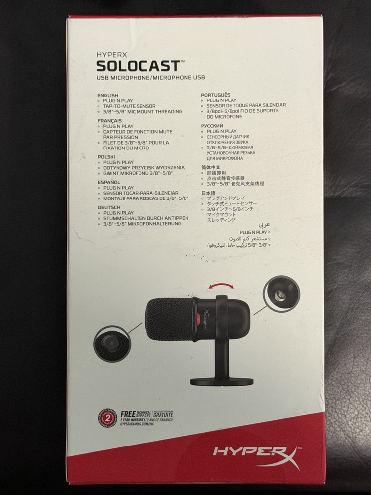 HyperX SoloCast USB Gaming Microphone - Black (4P5P8AA)