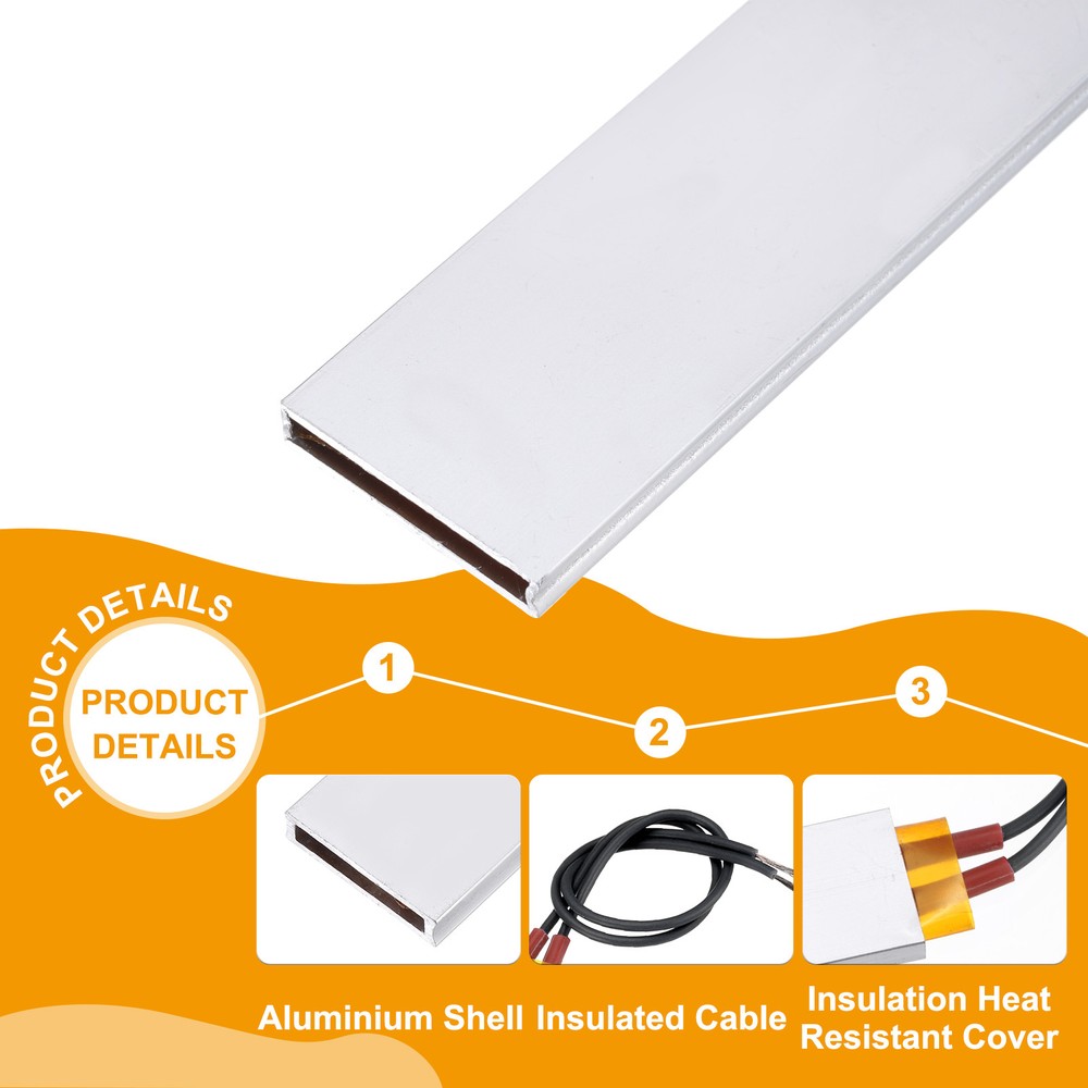 2 Pcs PTC Heating Element, 110V 5W-200W 60C PTC Heating Plate