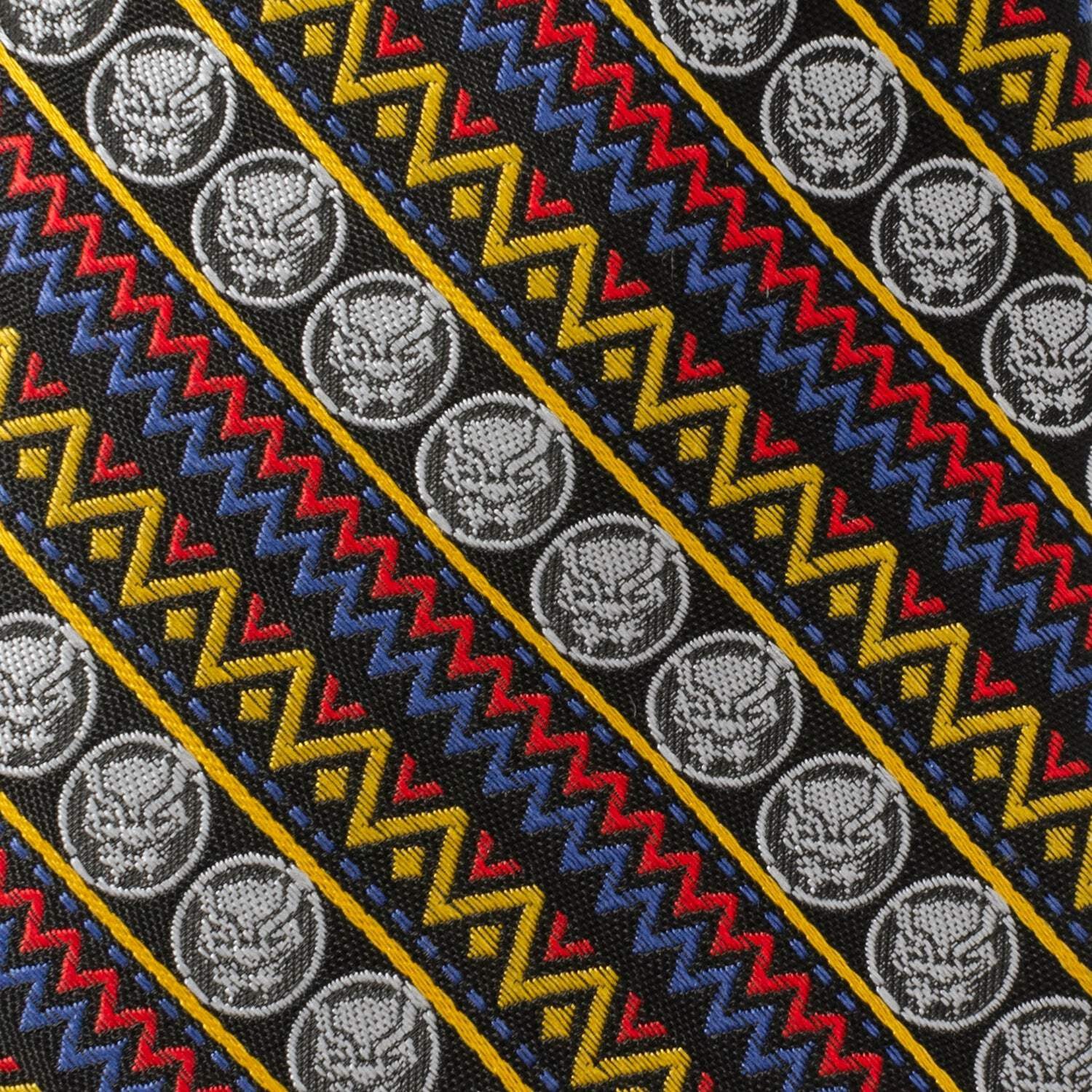 👔 Marvel Black Panther Tribal Stripe Men's Tie