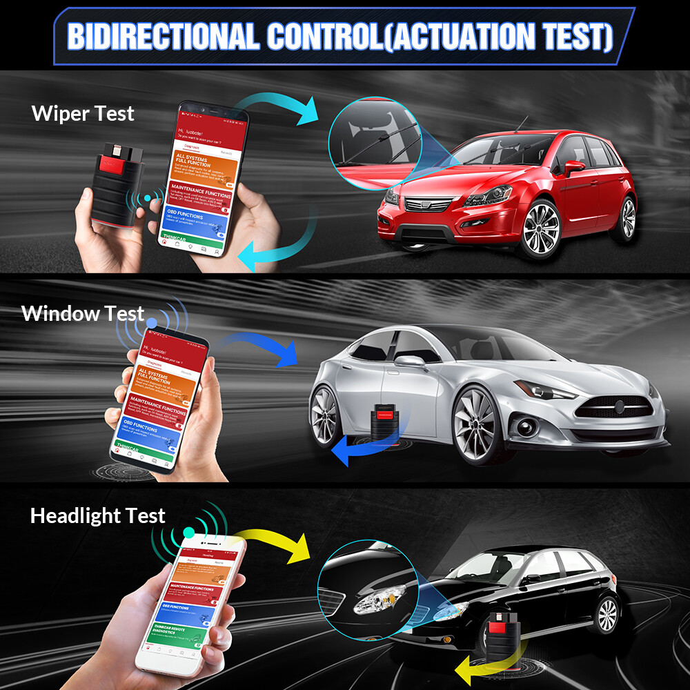 THINKDIAG Bluetooth Car OBD2 Scanner Diagnostic Scan Tool for iPhone & Android