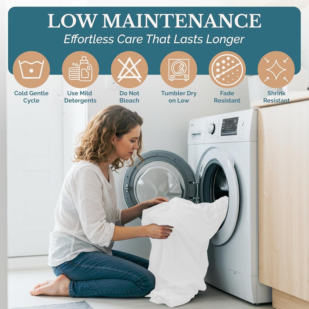 Double Sheet Set, 100% Brushed Microfiber Pre-Wash Double Sheet Set