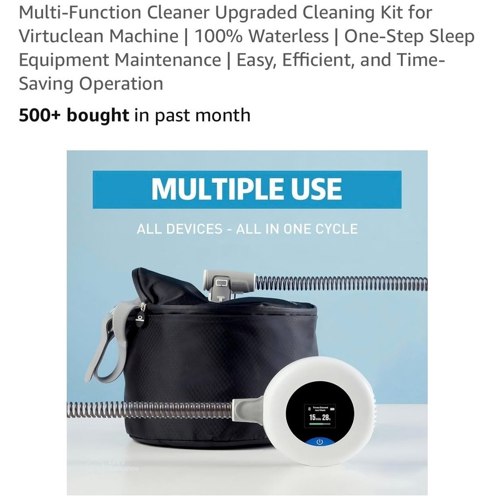 Multi-Function Cleaner Upgraded Cleaning Kit for Virtuclean Machine | 100% Water