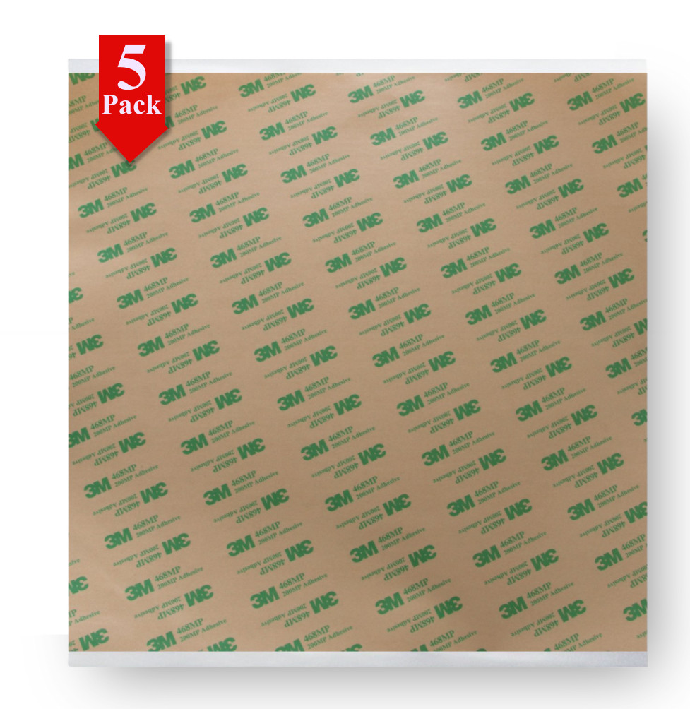 3M 468MP Double Sided Adhesive Transfer Tape Sheets 12” x 12" Lot Qty Available