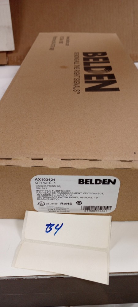 Belden AX103121 KeyConnect High Density 48 Port Modular Rack Mount Patch Panel