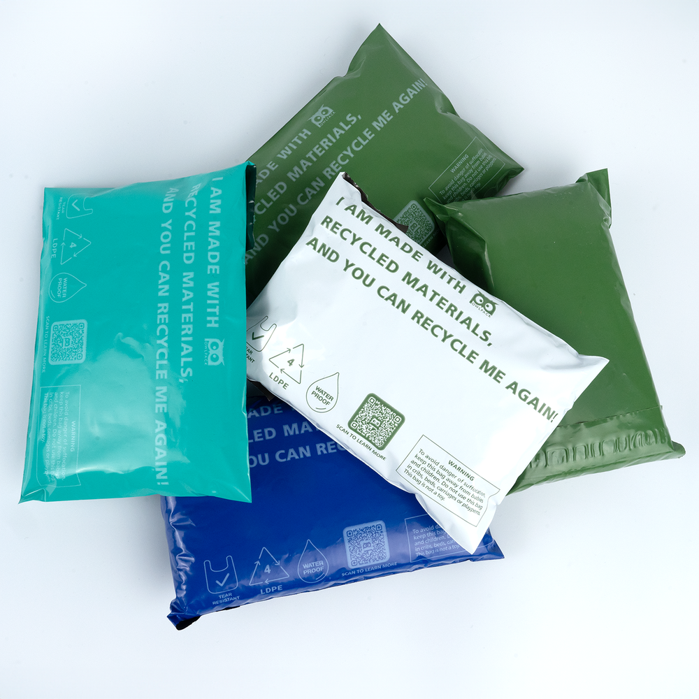 Owlpack Eco Friendly 2 MIL Thick Recycled Mailers, Poly Mailers (White)