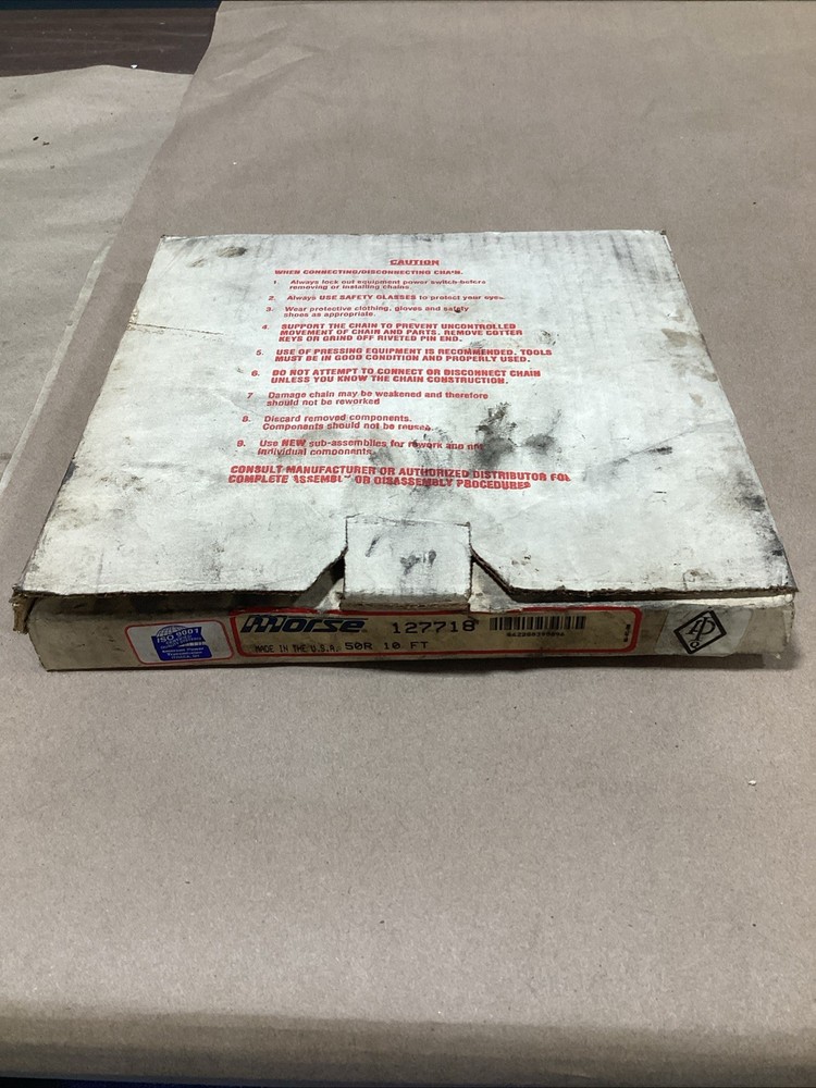 NEW MORSE 127718 ROLLER CHAIN 50R 10'