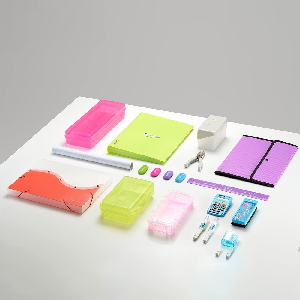 Enday Crayon Box Storage Containers, Clear Crayon Case, Plastic Crayon Boxes ...