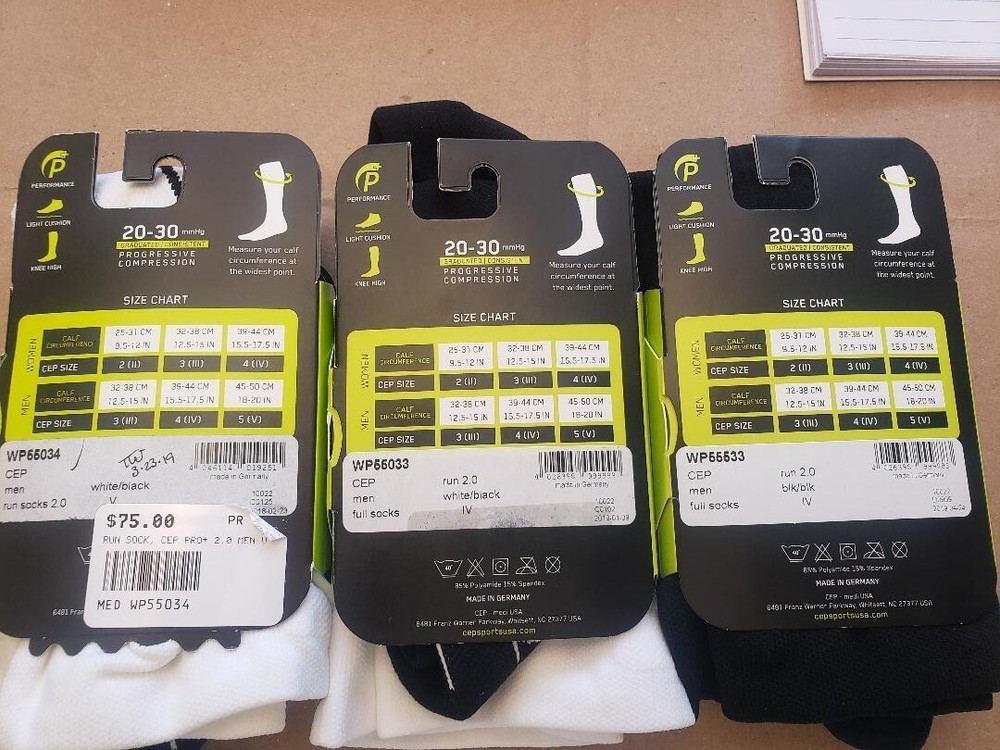 CEP Men's 2.0 Full Tall Compression Socks Pick Size & Color