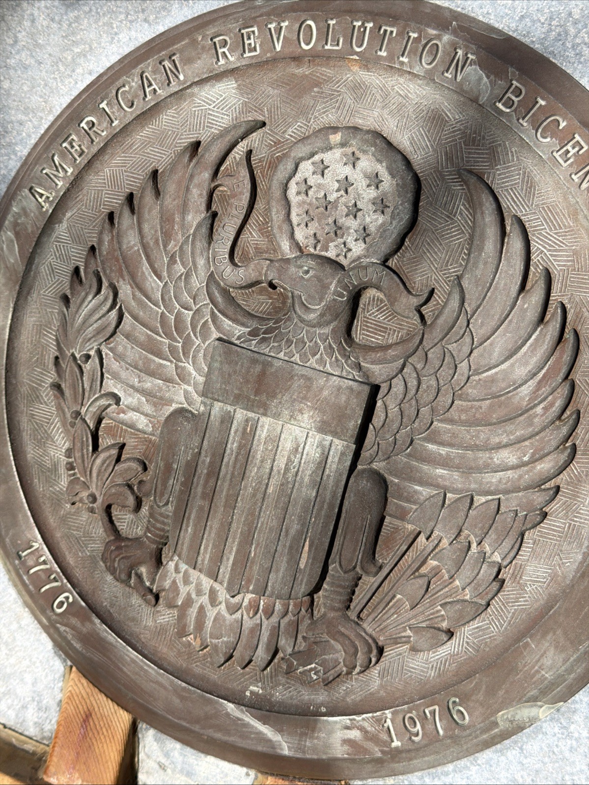 VTG Industrial Aluminum & Bronze Foundry Mold American Eagle Bicentennial ’76