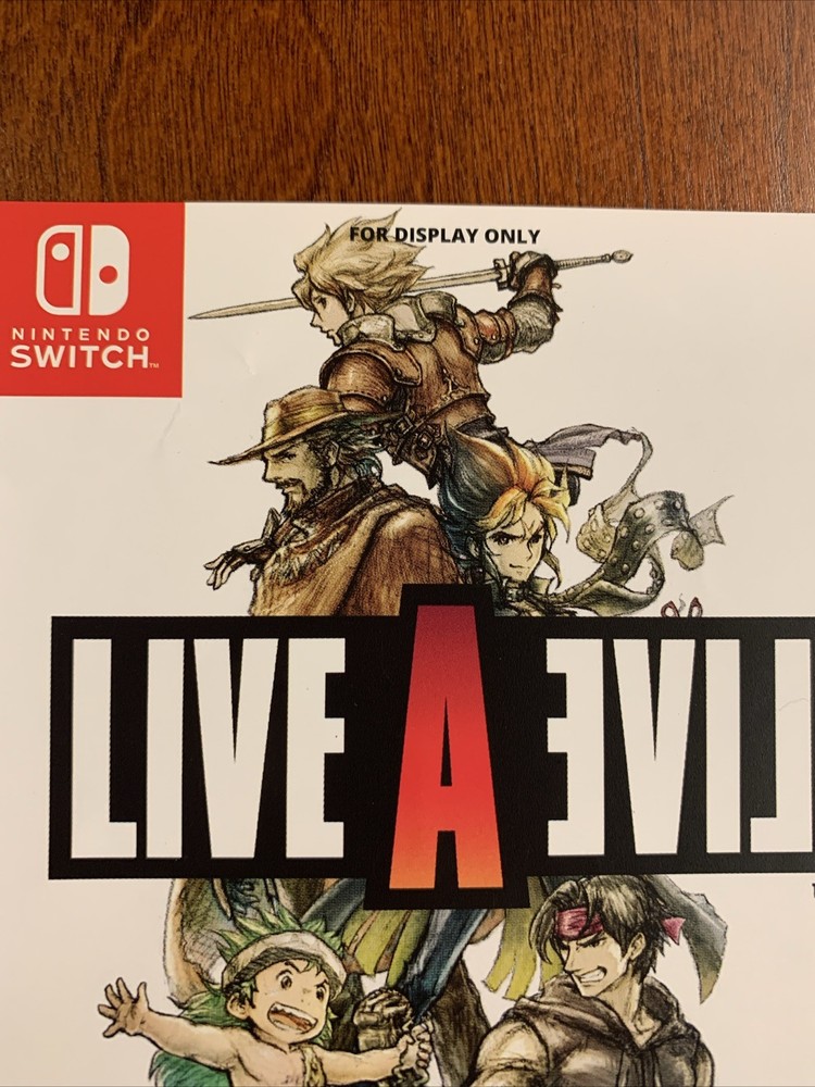 Live A Live - Nintendo Switch - Authentic RARE - For Display Only Artwork