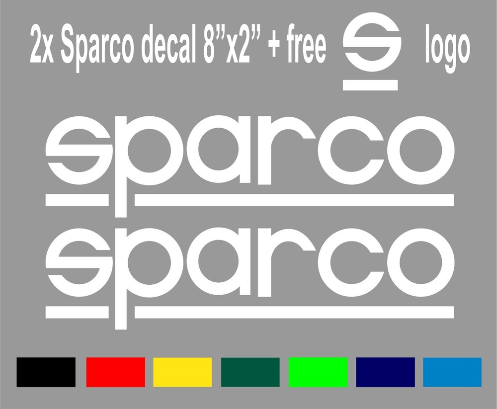 2x sparco decal +free s logo