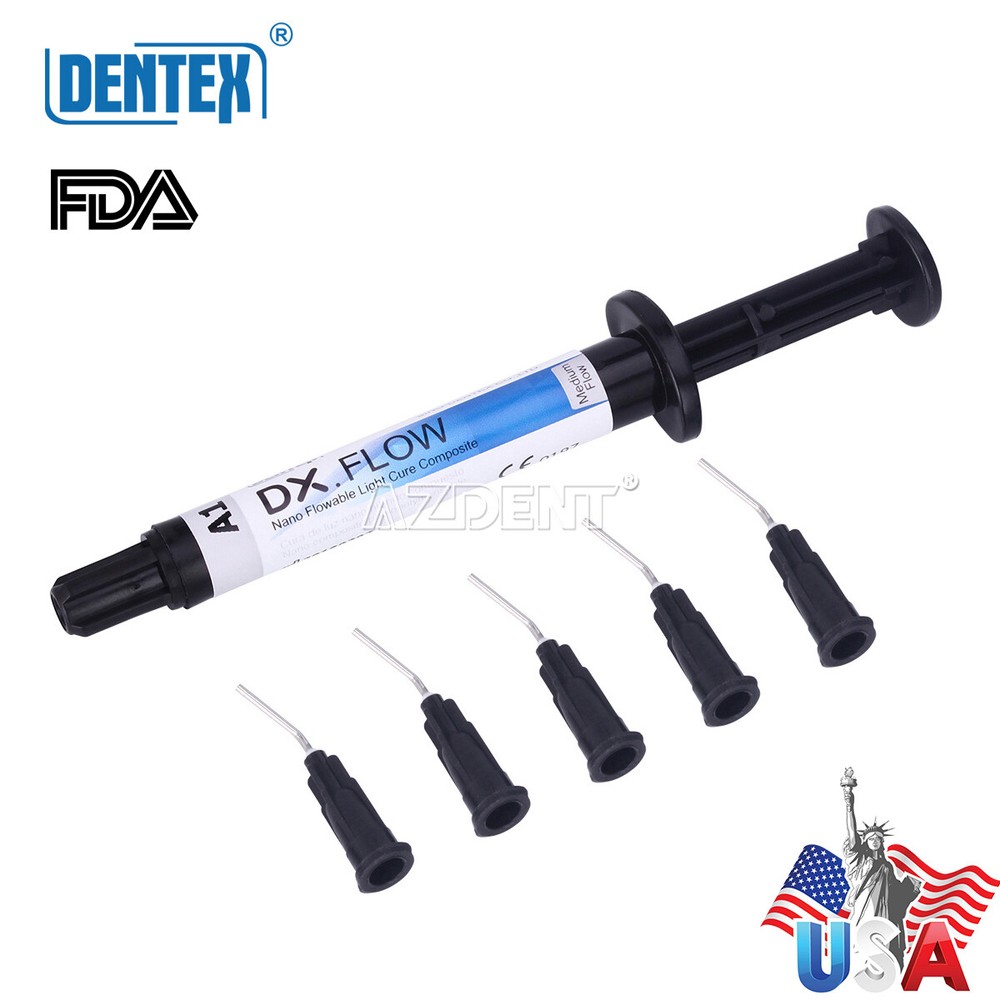 Dental Dentex A1 Medium Flow Flowable Light Cure Composite Resin Syringe