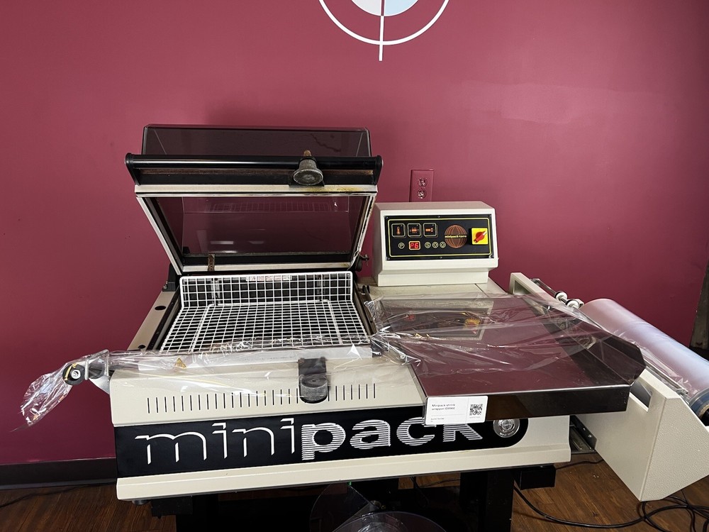 MINIPACK FM 75 DIGIT SEMI-AUTOMATIC SHRINK WRAP MACHINE !Video!