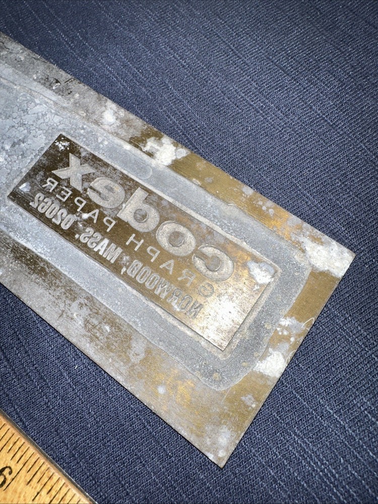 Printing Plate ( Codex Graph Paper Norwood Mass.)