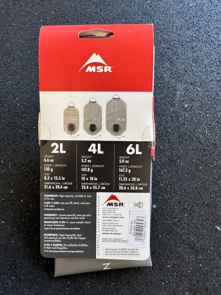 MSR Water Bag 4L