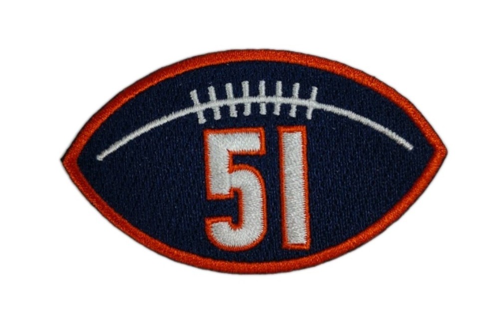 Chicago Bears Dick Butkus Memorial Jersey Patch