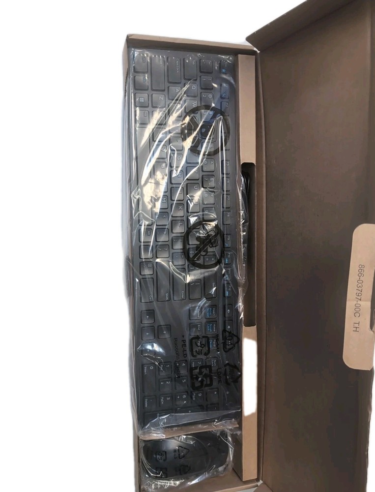 DELL USB Wired Computer keyboard with Mouse BLACK QWERTY (NEW IN BOX)