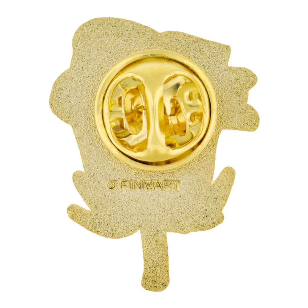 PinMart's Red Rose Flower Boutineer Trendy Enamel Lapel Pin