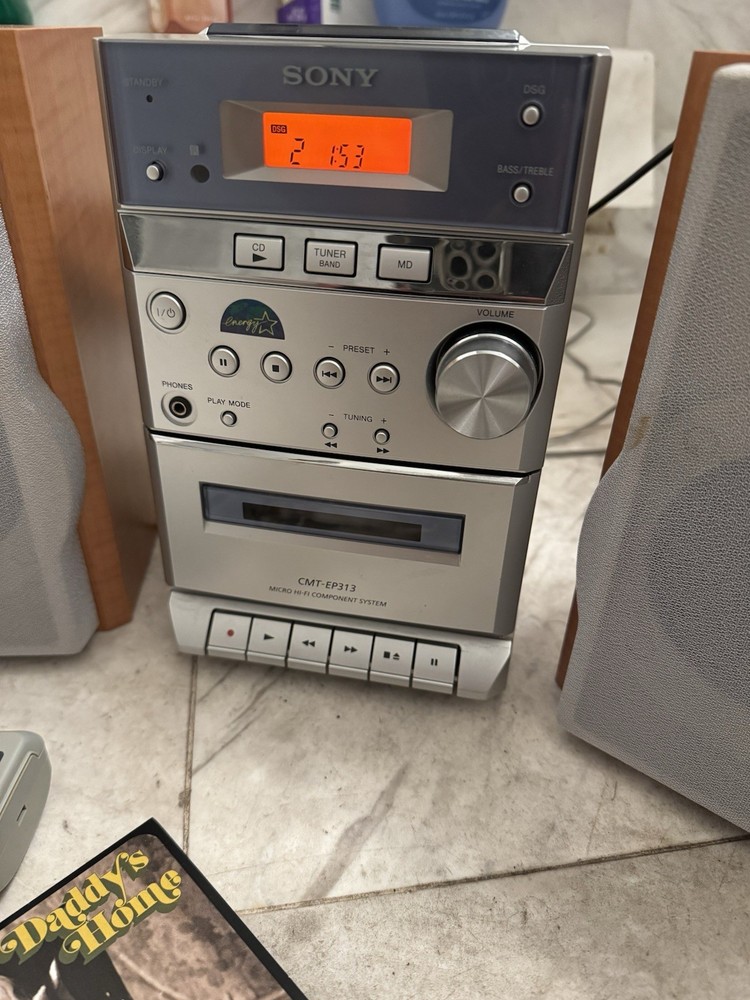 *READ DESCRIPTION: Cassette Doesn’t Work- Sony HCD-EP313 Bookshelf CD Player