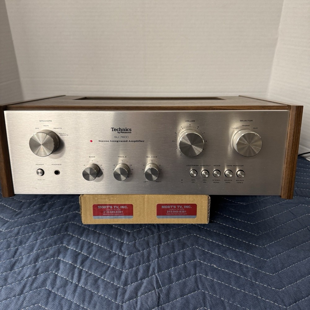 TECHNICS SU-7600 VINTAGE INTEGRATED AMPLIFIER - SERVICED - CLEANED - TESTED