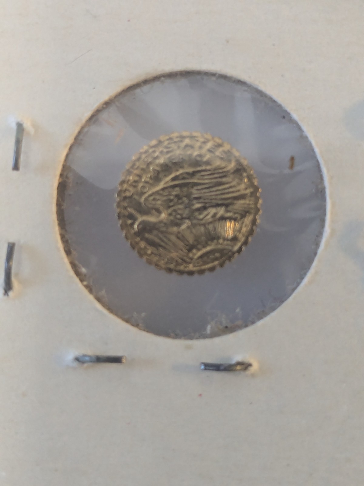 14 Karat Gold Plated Miniature $20 Gold Piece by Mini Mint