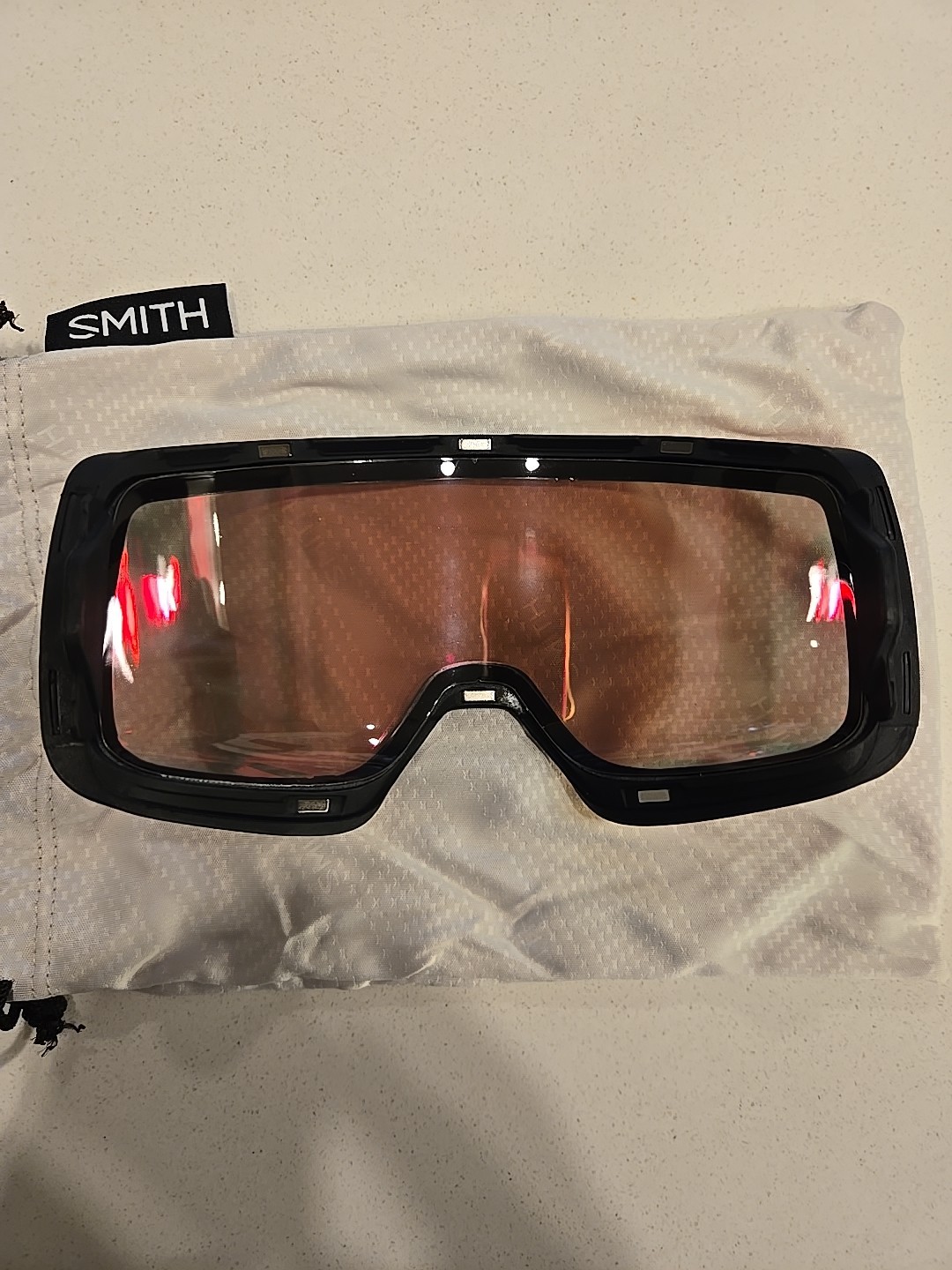 New Smith 4D Mag Chromapop Photochromic Red Mirror Replacement Lens Goggle Bag