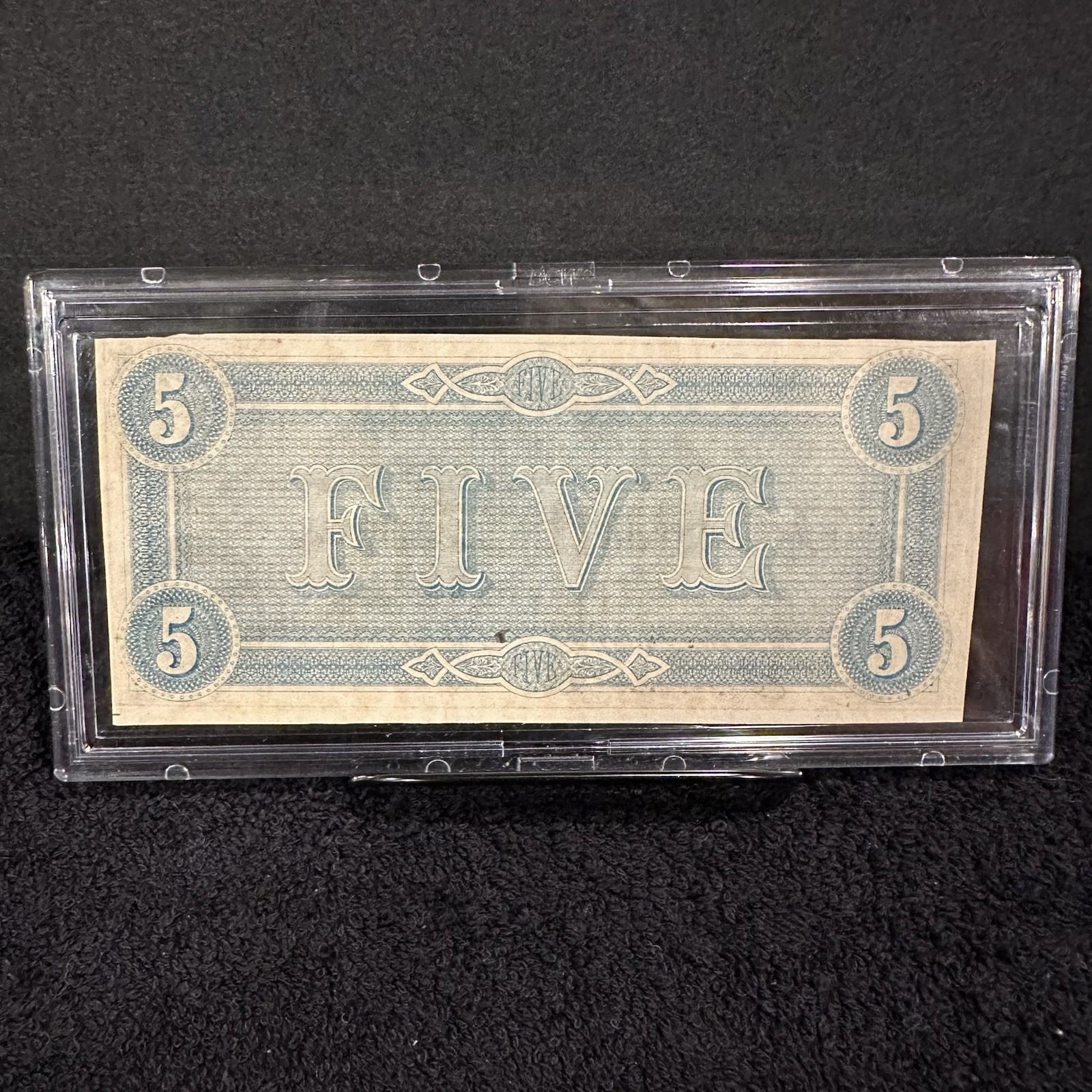 FIVE (5) Piece Confederate Currency Lot- $10 $5 $20 Notes & 10C Fractional Note