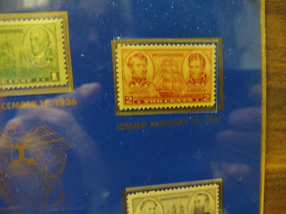 US Navy 1st Day Issue Plaque