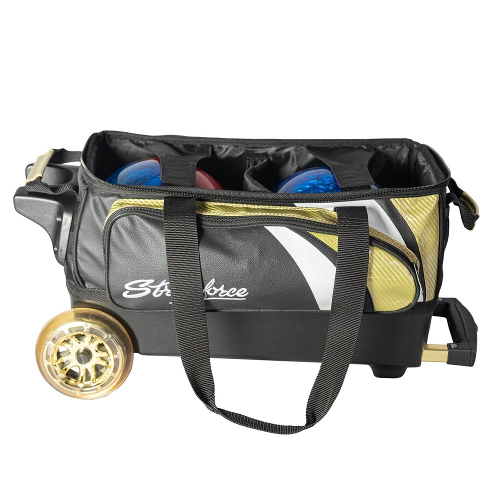 KR Strikeforce Cruiser Lux Gold 2 Ball Roller Bowling Bag