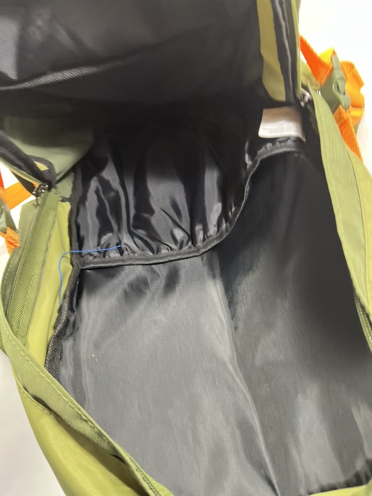 Russell Athletic Backpack Green and Orange Multiple Pockets