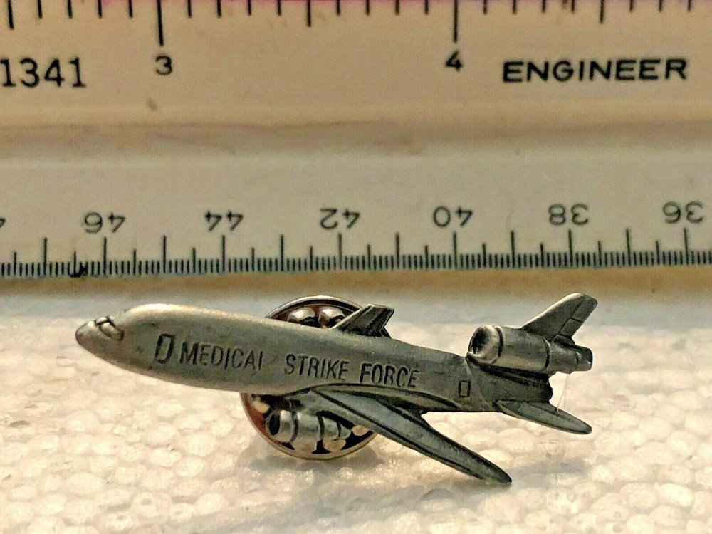 MEDICAL STRIKE FORCE PLANE TIE TACK PIN