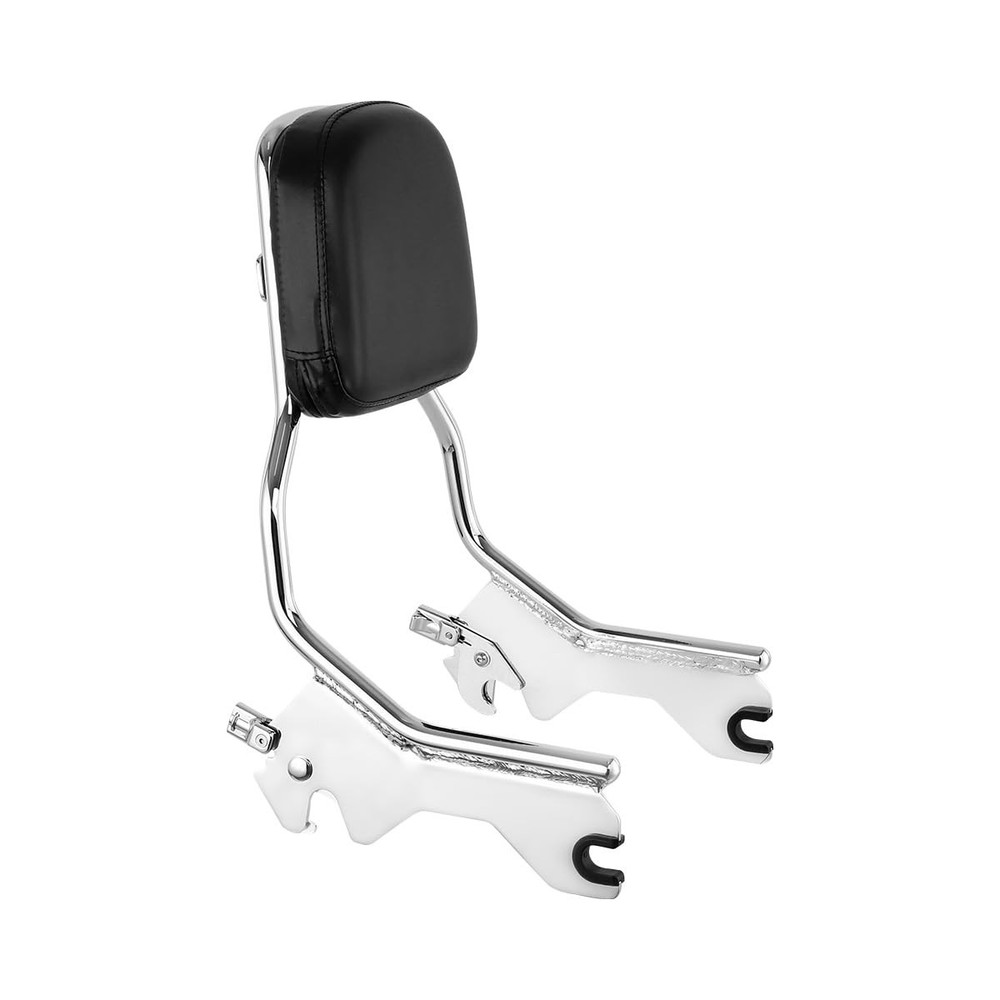 Quick-Release Sissy Bar w Backrest Pad for Softail 18-Later Chrome