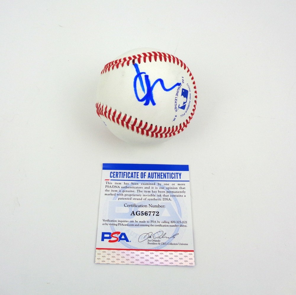 Aaron Eckhart The Dark Knight Signed Autograph Baseball PSA/DNA COA